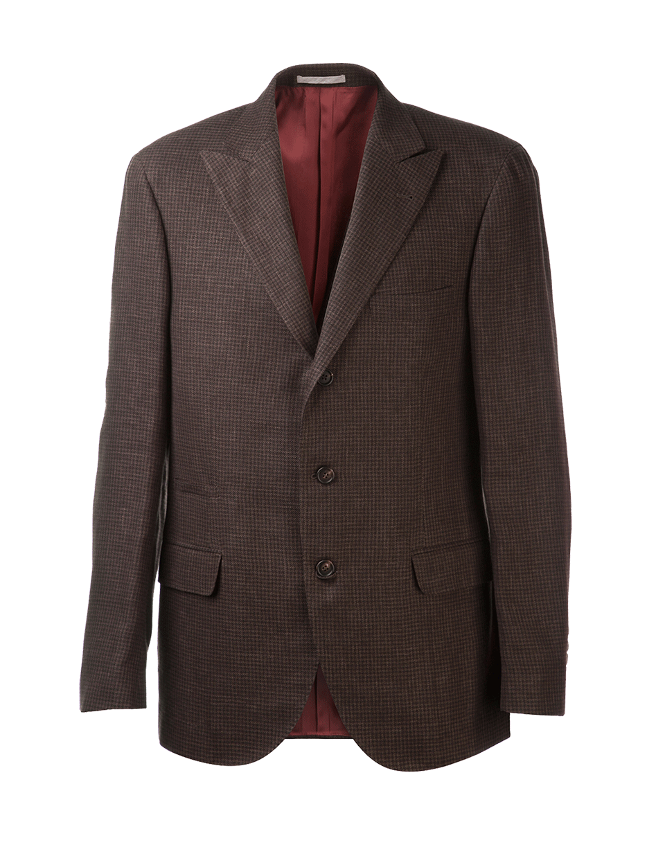 BRUNELLO CUCINELLI-Mini Check Suit-