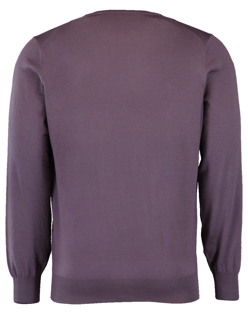 BRUNELLO CUCINELLI-V-Neck Fine Gauge Sweater-