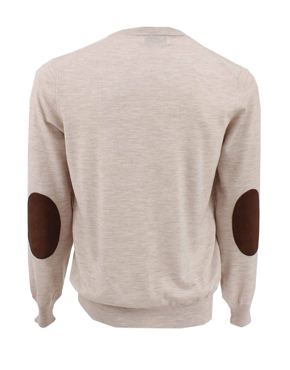 BRUNELLO CUCINELLI-Elbow Patch Crewneck-