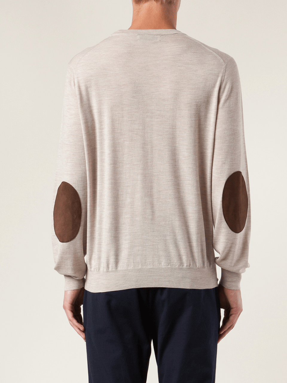 BRUNELLO CUCINELLI-Elbow Patch Crewneck-