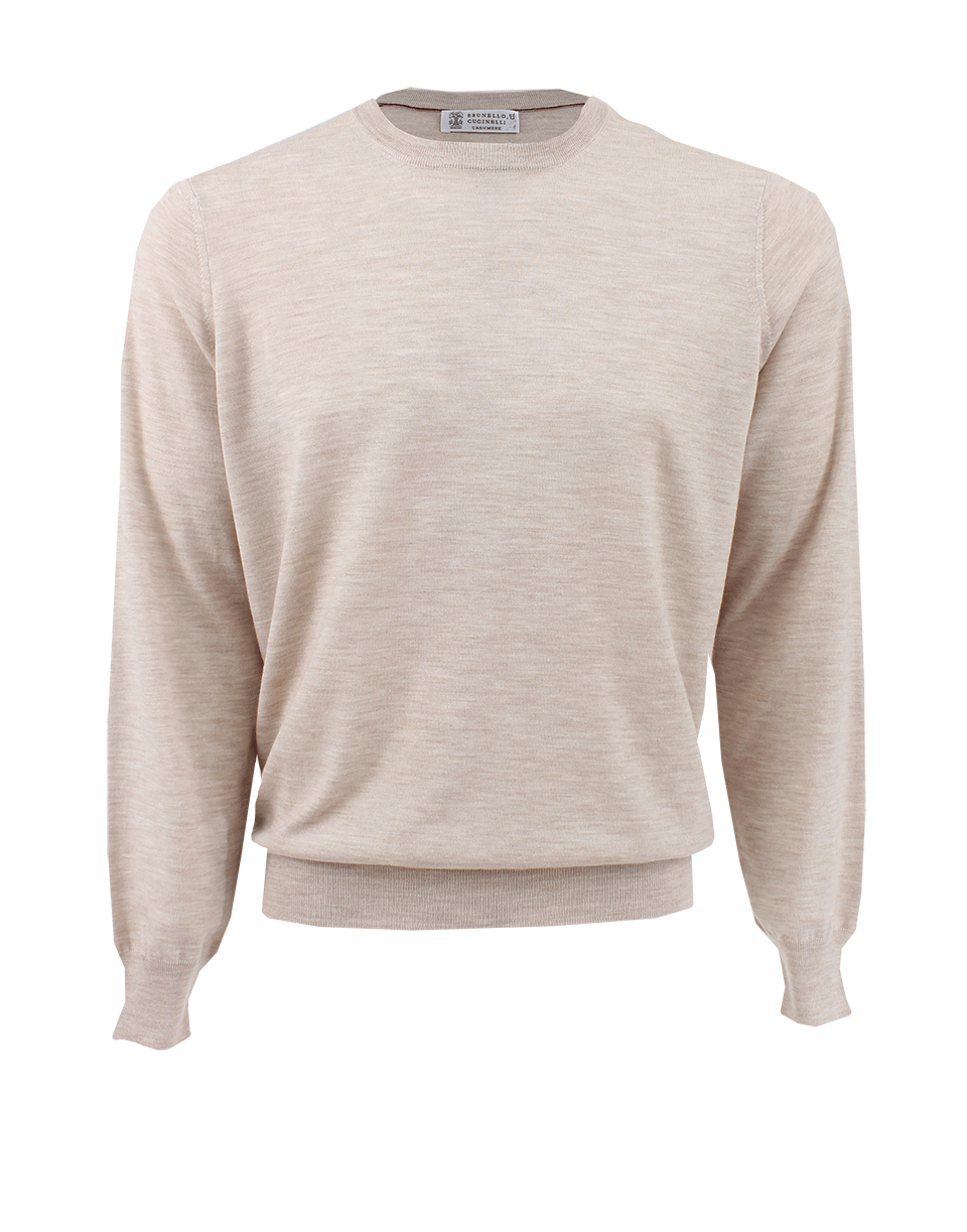 BRUNELLO CUCINELLI-Elbow Patch Crewneck Sweater-