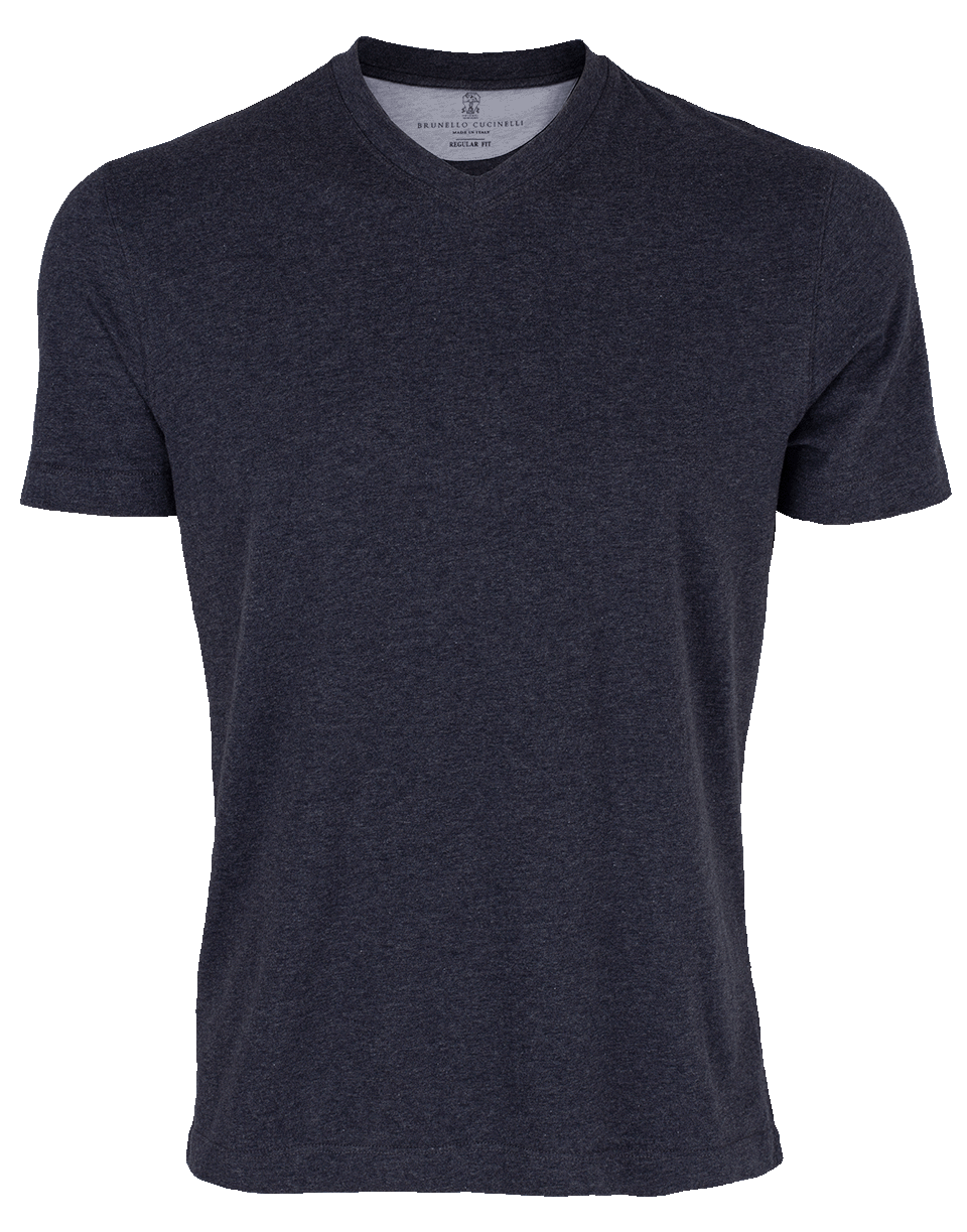 BRUNELLO CUCINELLI-V-Neck T-Shirt-