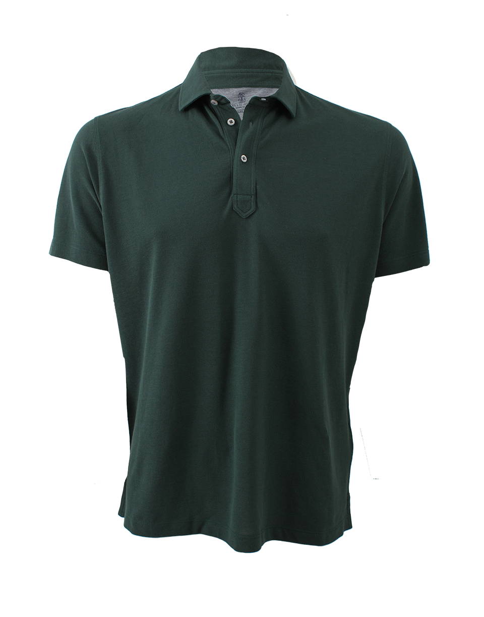 BRUNELLO CUCINELLI-Pique Polo-