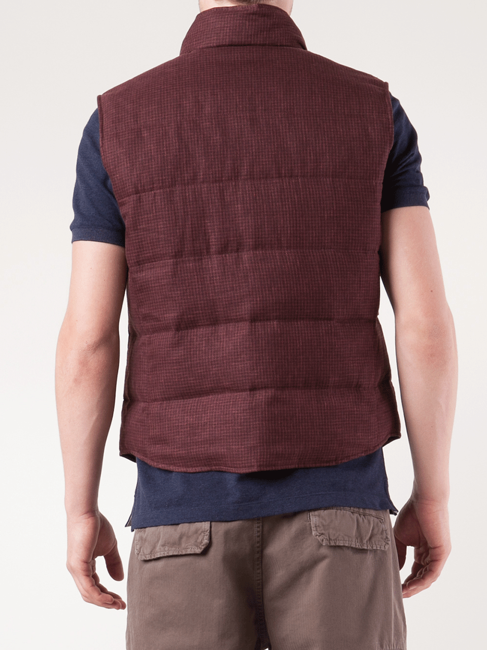 BRUNELLO CUCINELLI-Mini Check Down Vest-