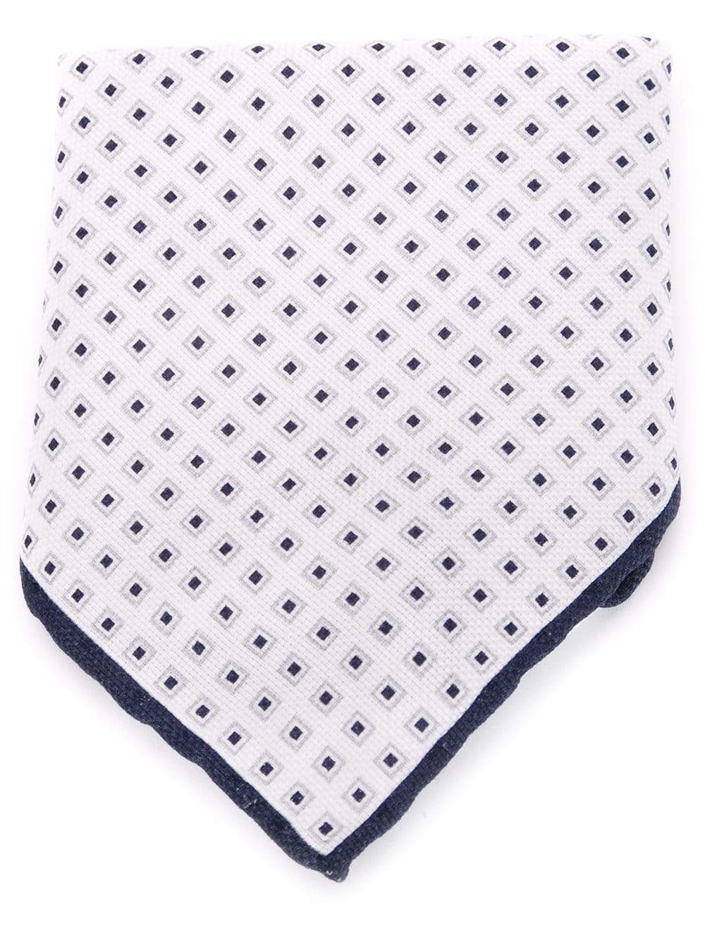 BRUNELLO CUCINELLI-Neat Pocket Square-MARINE