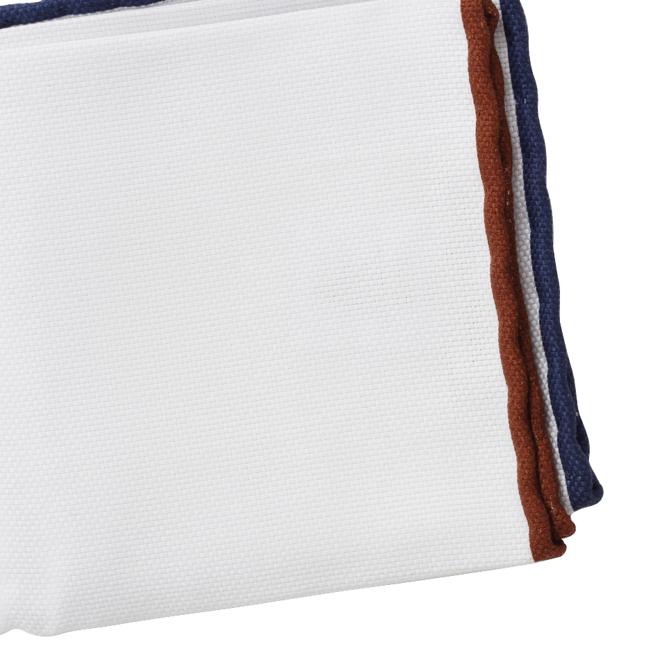 BRUNELLO CUCINELLI-Two-Tone Tipped Pochette-WHITE