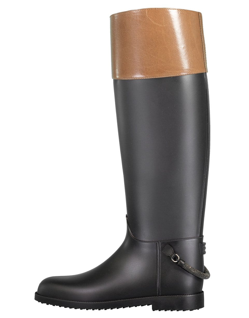 BRUNELLO CUCINELLI-Rubber Two Tone Rainboots-