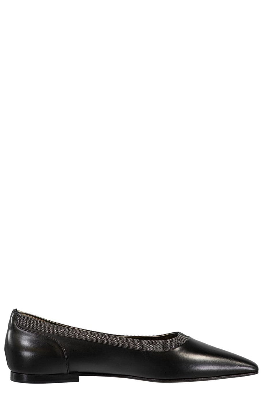 BRUNELLO CUCINELLI-Point Toe Ballet Flat-