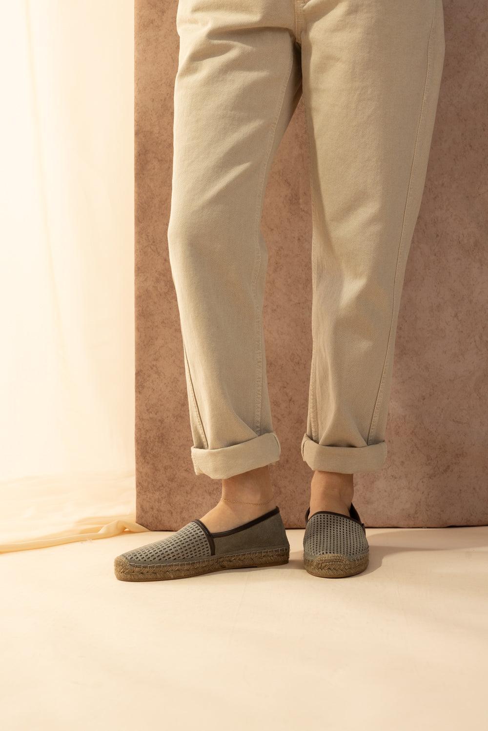 Sparkling Net Espadrille-BROWN-36-SHOEFLAT SHOE-BRUNELLO CUCINELLI