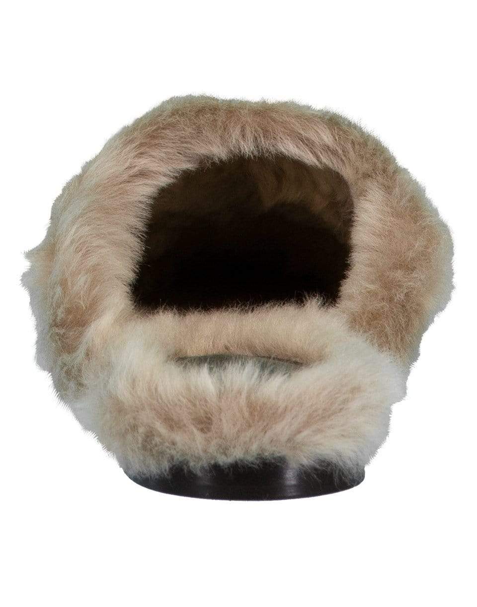 BRUNELLO CUCINELLI-Suede and Shearling Slipper-