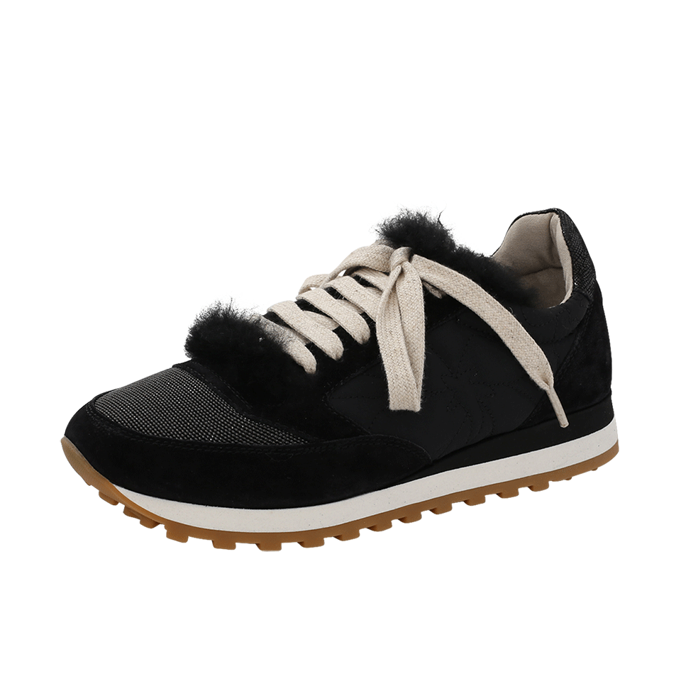 BRUNELLO CUCINELLI-Fur And Suede Runner-