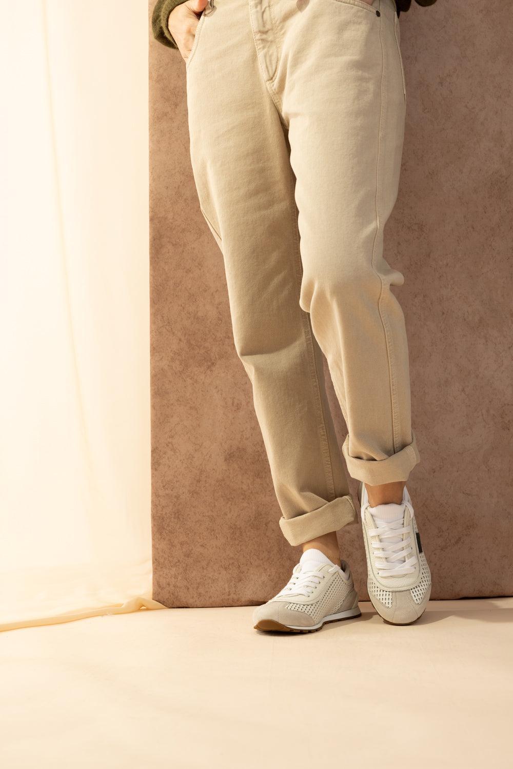 Shiny Tab Net Runners-WHITE-36.5-SHOESNEAKER-BRUNELLO CUCINELLI
