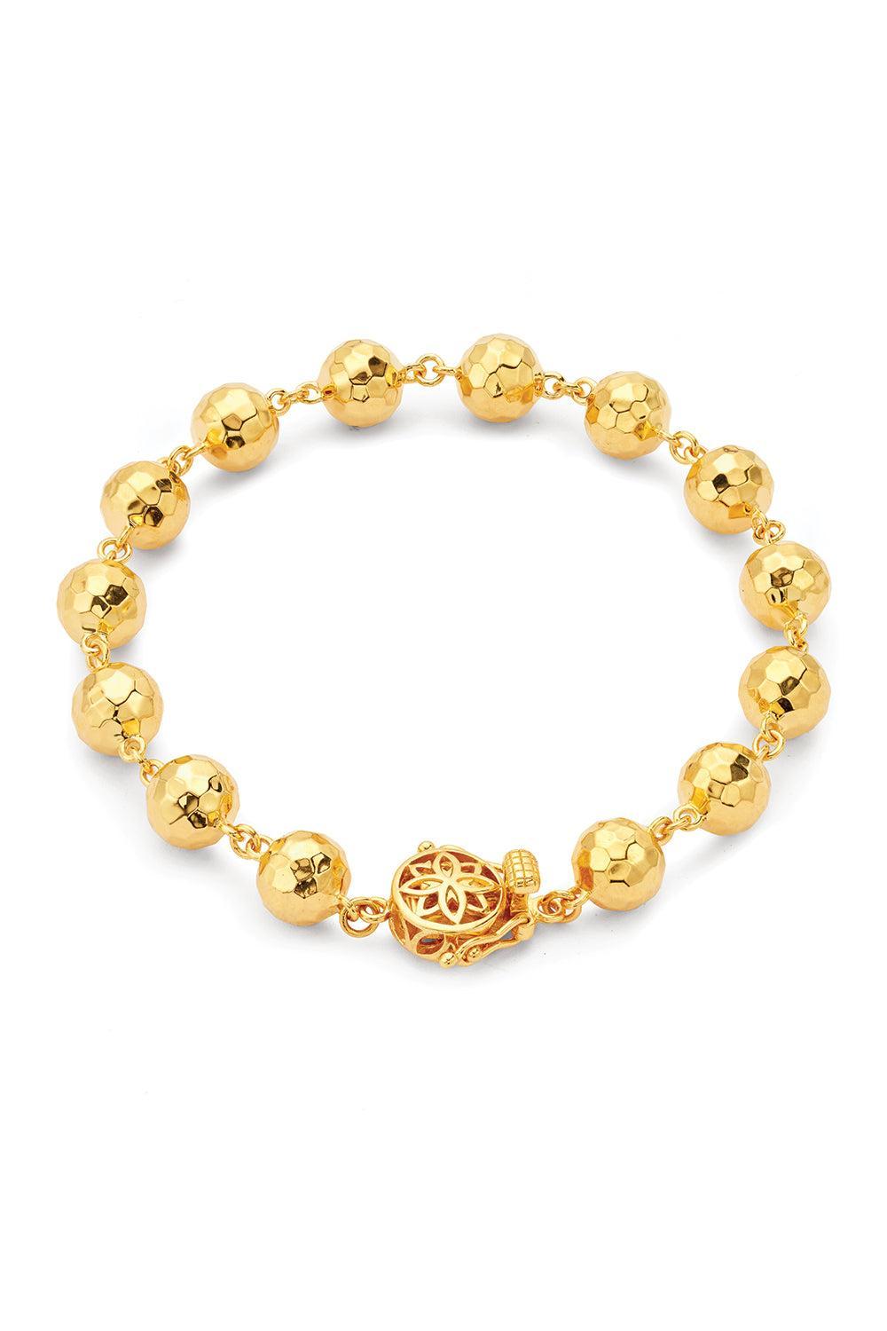 Disco Ball Chain Bracelet-YELLOW GOLD-7.5-JEWELRYFINE JEWELBRACELET O-BUDDHA MAMA