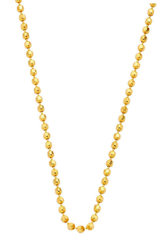 Disco Ball Chain Necklace-YELLOW GOLD-18-JEWELRYFINE JEWELNECKLACE O-BUDDHA MAMA