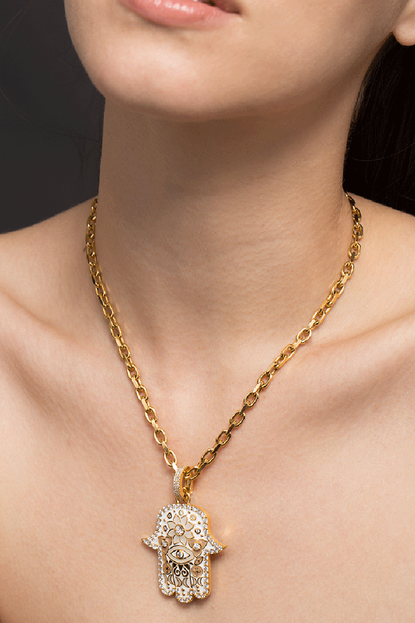 BUDDHA MAMA-4.5mm Diamond Cut Cable Chain-YELLOW GOLD