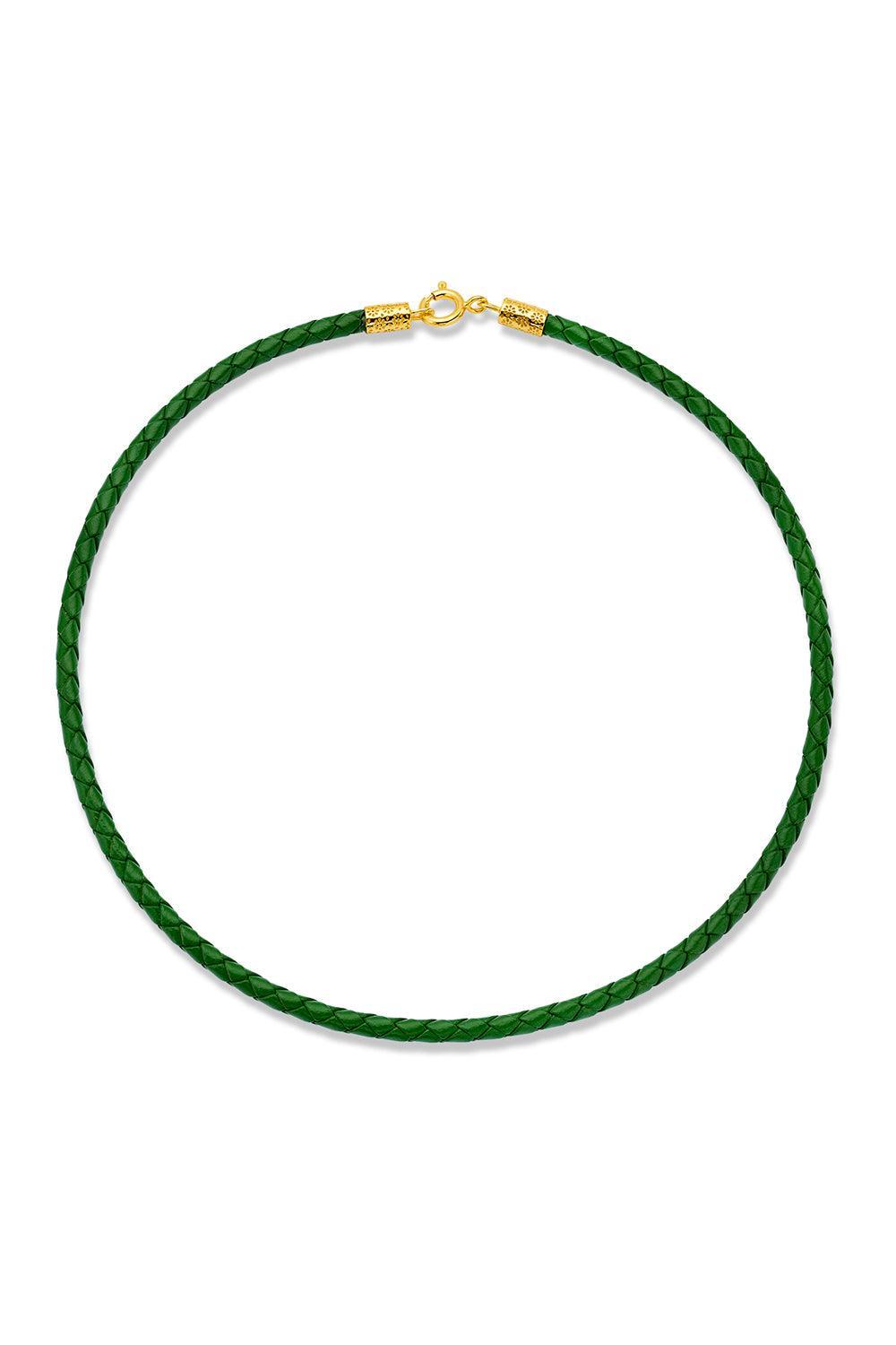 Army Green Cord-YELLOW GOLD-JEWELRYFINE JEWELNECKLACE O-BUDDHA MAMA