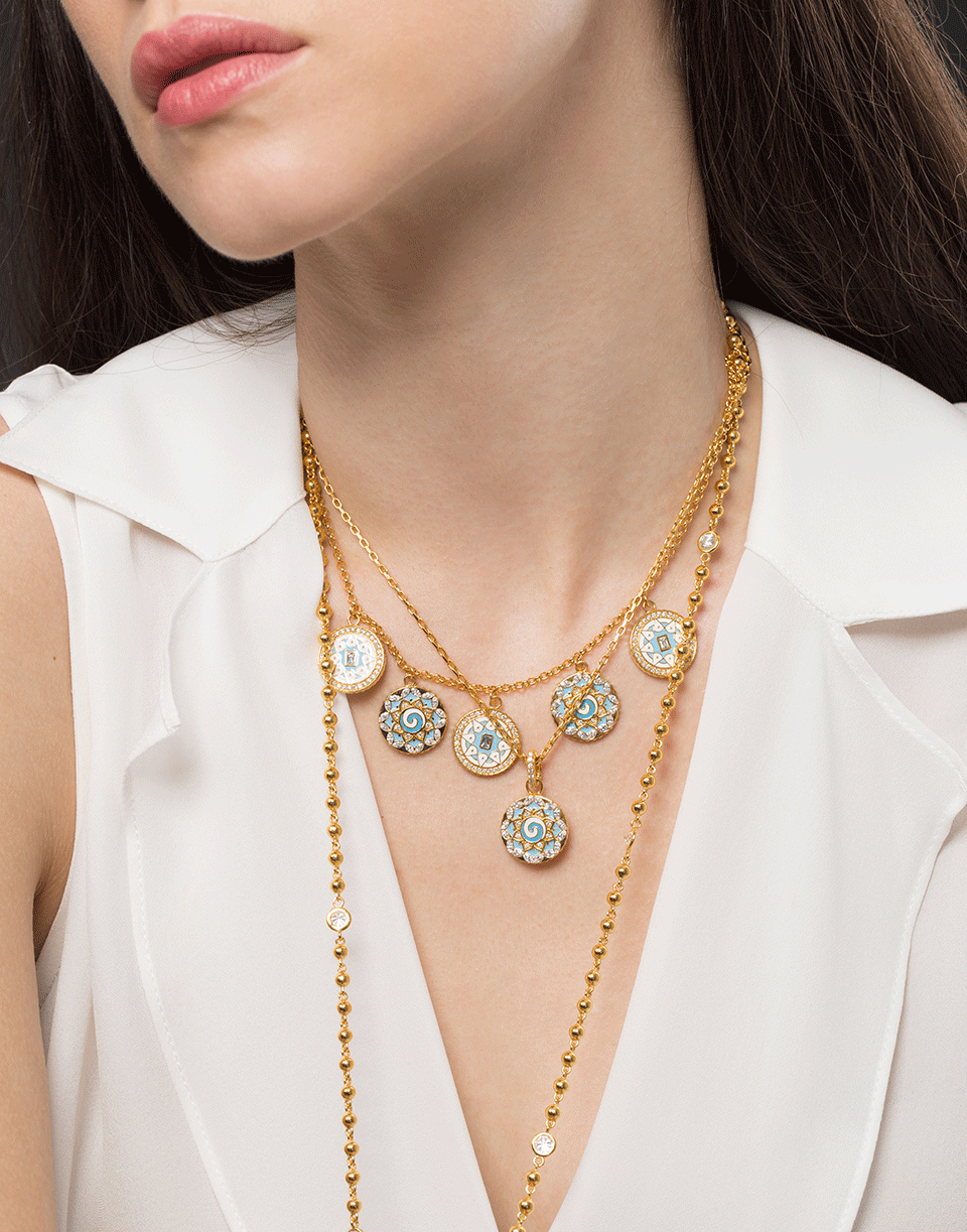 BUDDHA MAMA-Diamond Cut Chain Necklace-YELLOW GOLD