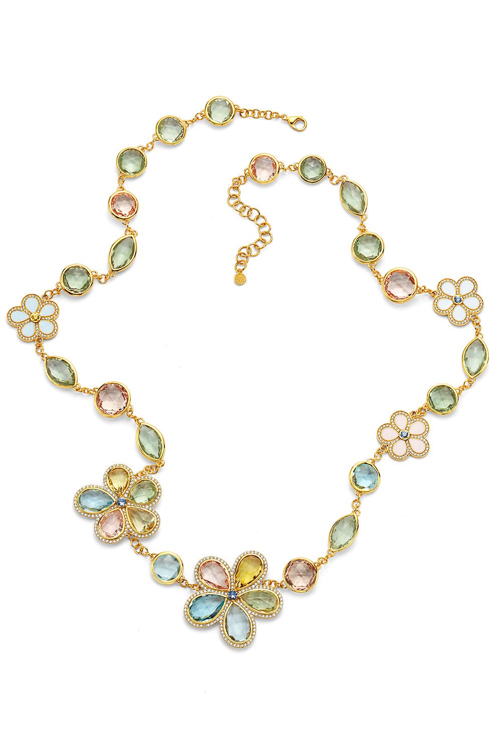 BUDDHA MAMA-Flower Necklace-YELLOW GOLD