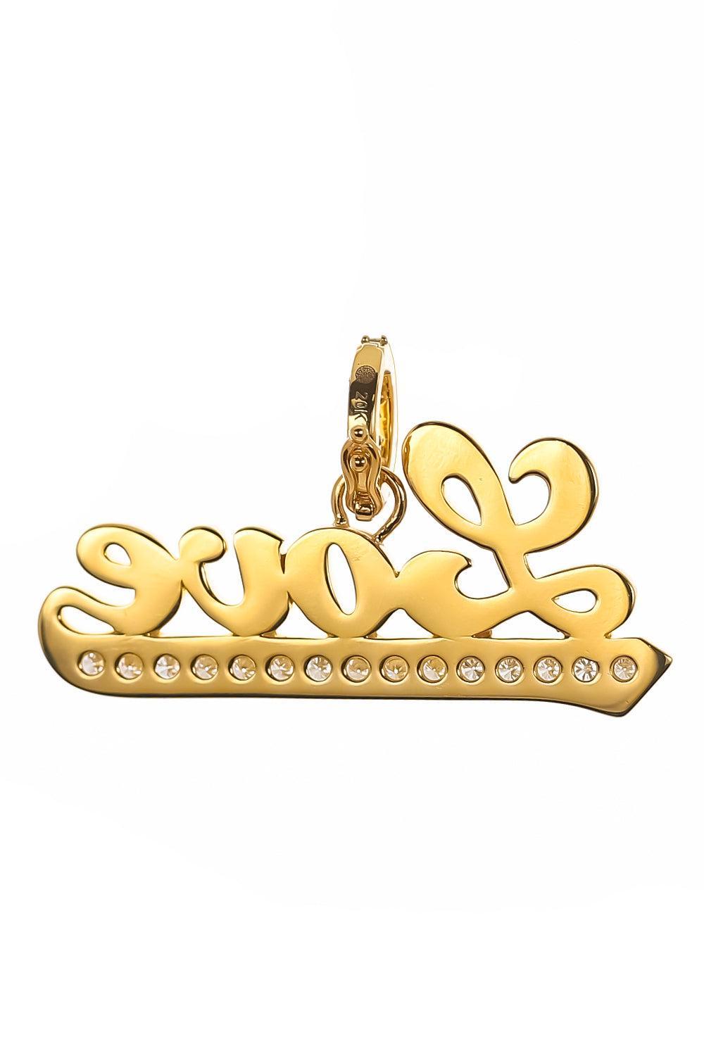 Diamond Groovy Love Pendant-YELLOW GOLD-JEWELRYFINE JEWELPENDANT-BUDDHA MAMA