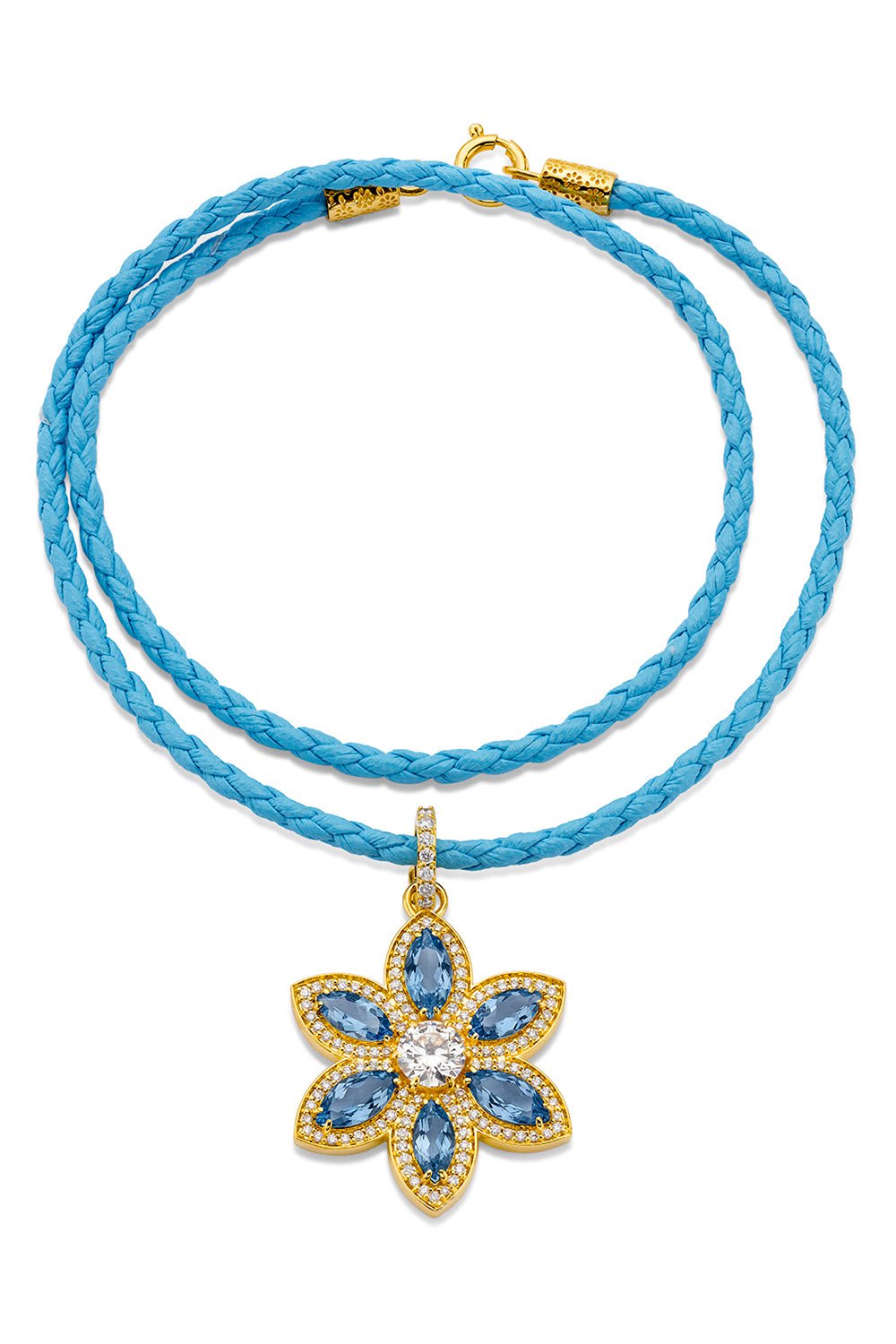 BUDDHA MAMA-Flower Pendant-YELLOW GOLD