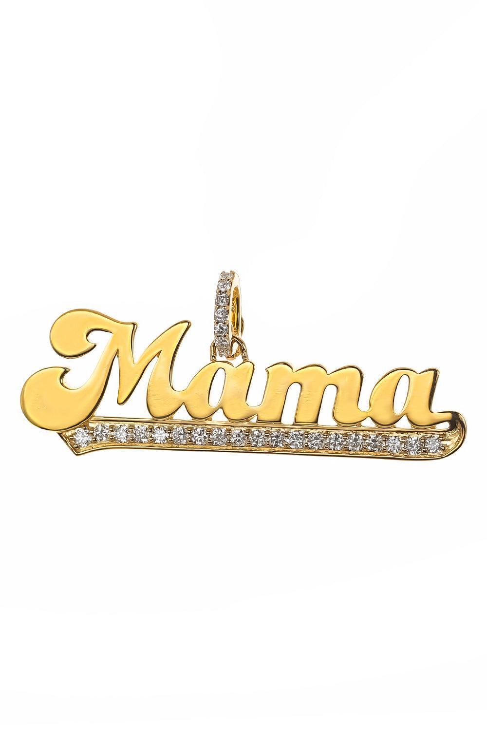 Groovy Diamond Mama Pendant-YELLOW GOLD-JEWELRYFINE JEWELPENDANT-BUDDHA MAMA