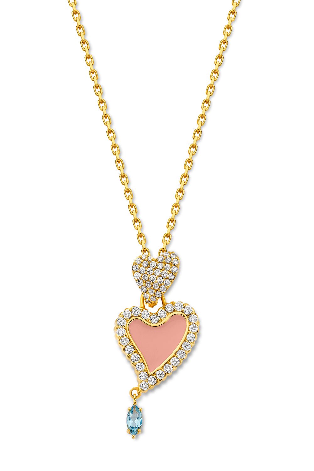 BUDDHA MAMA-Heart Pendant-YELLOW GOLD