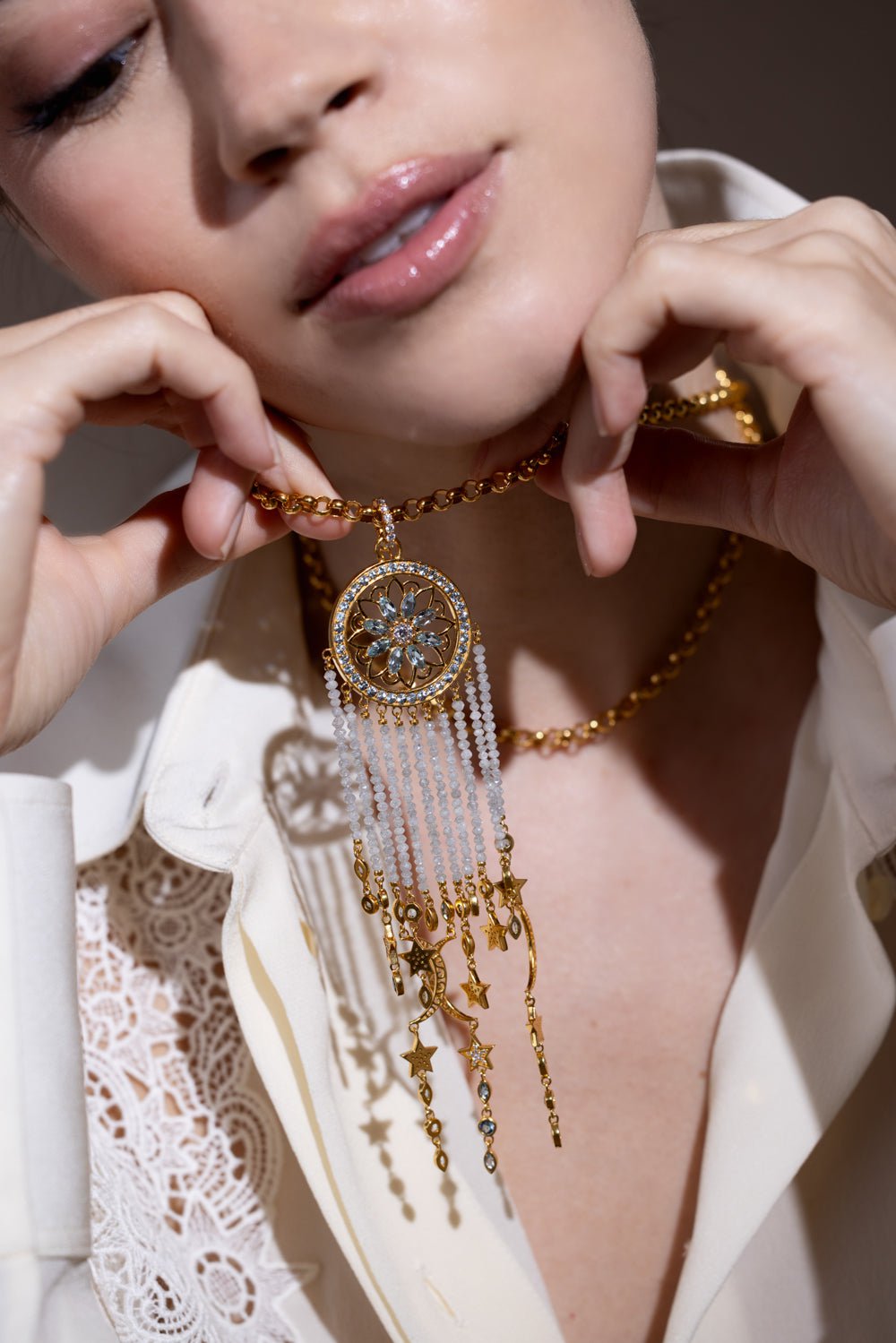 Rose gold DIVAS' DREAM Necklace with 2.14 ct Diamonds | Bulgari Official  Store