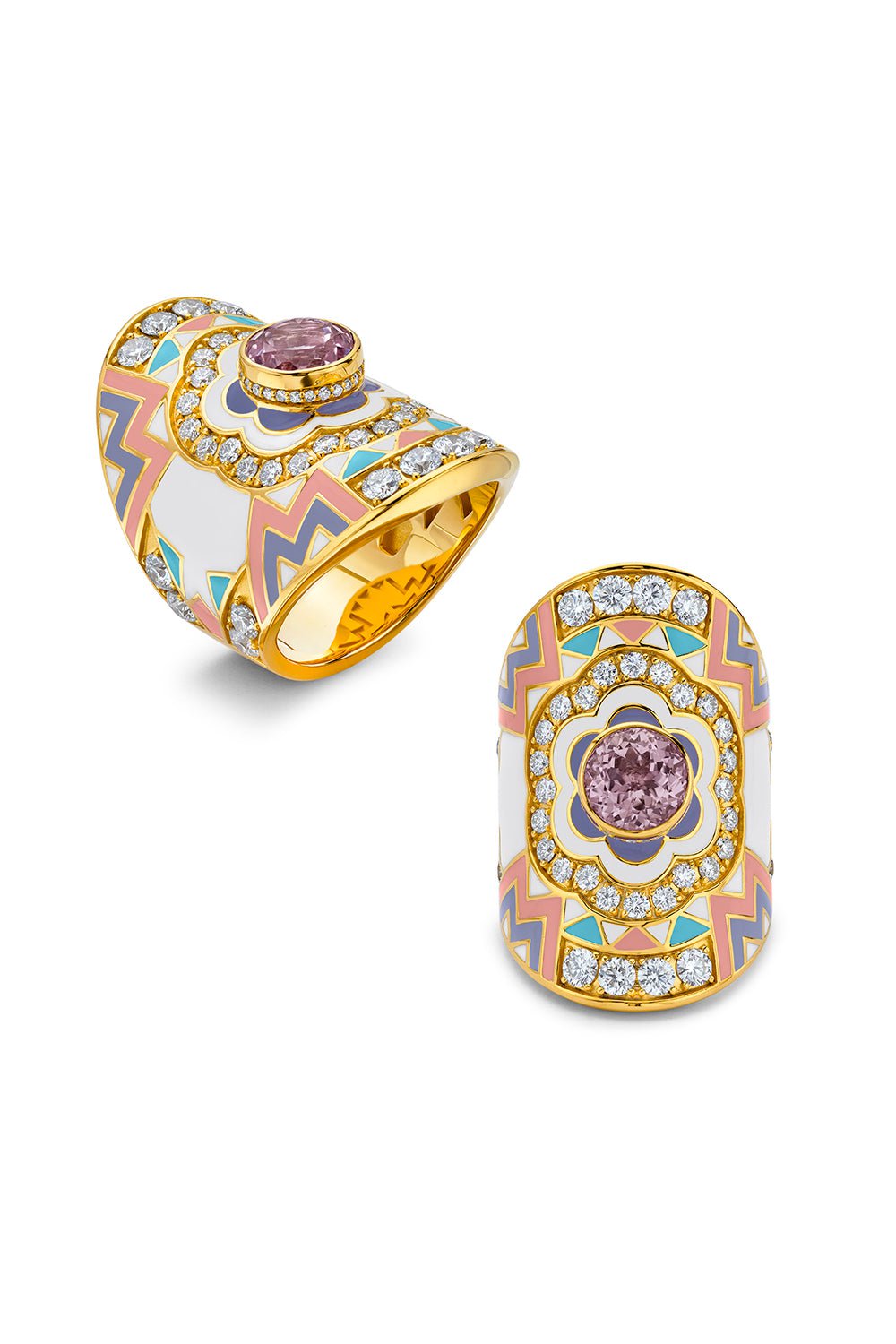 BUDDHA MAMA-Wrap Ring - Multi-YELLOW GOLD