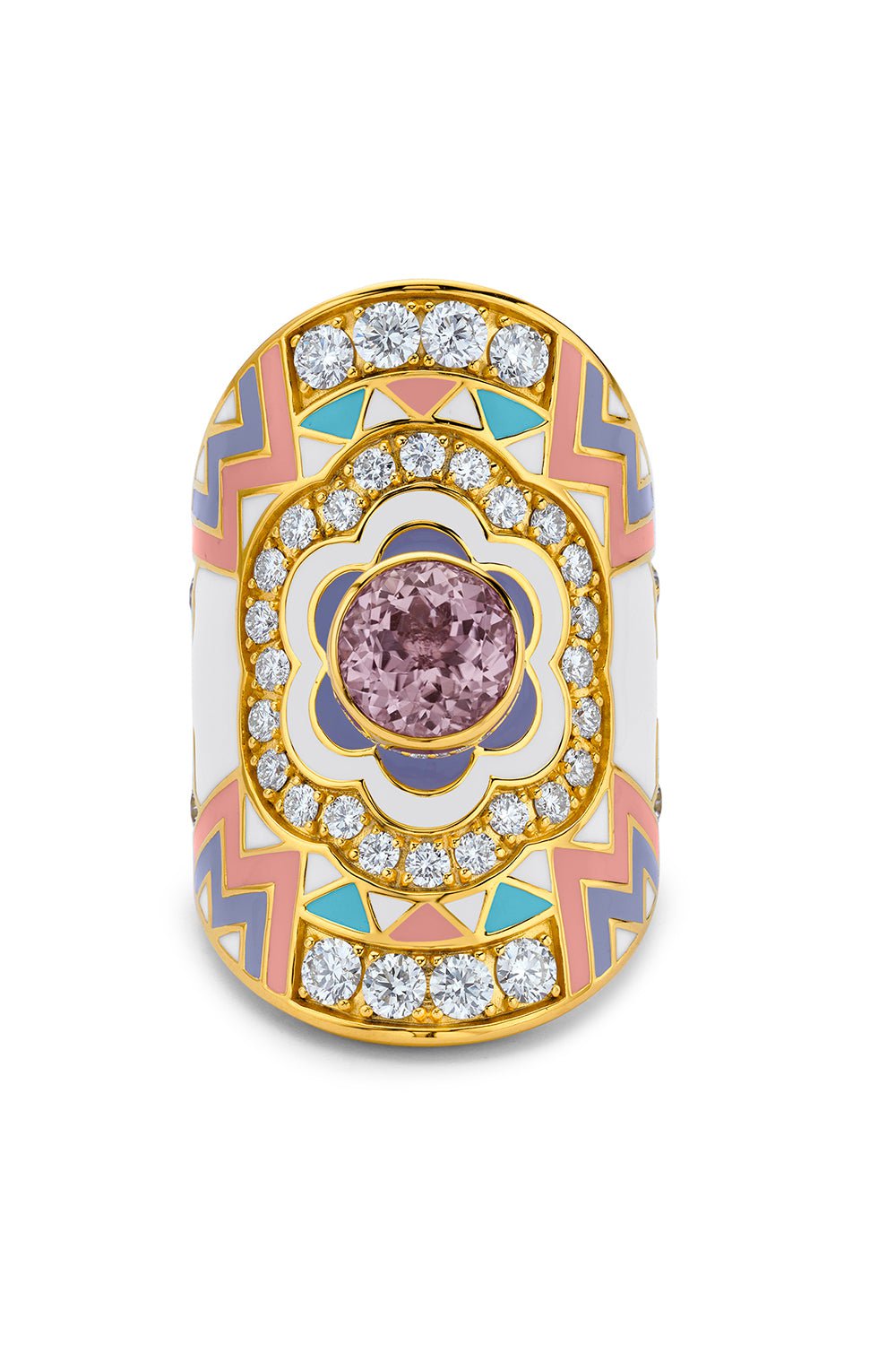 BUDDHA MAMA-Wrap Ring - Multi-YELLOW GOLD