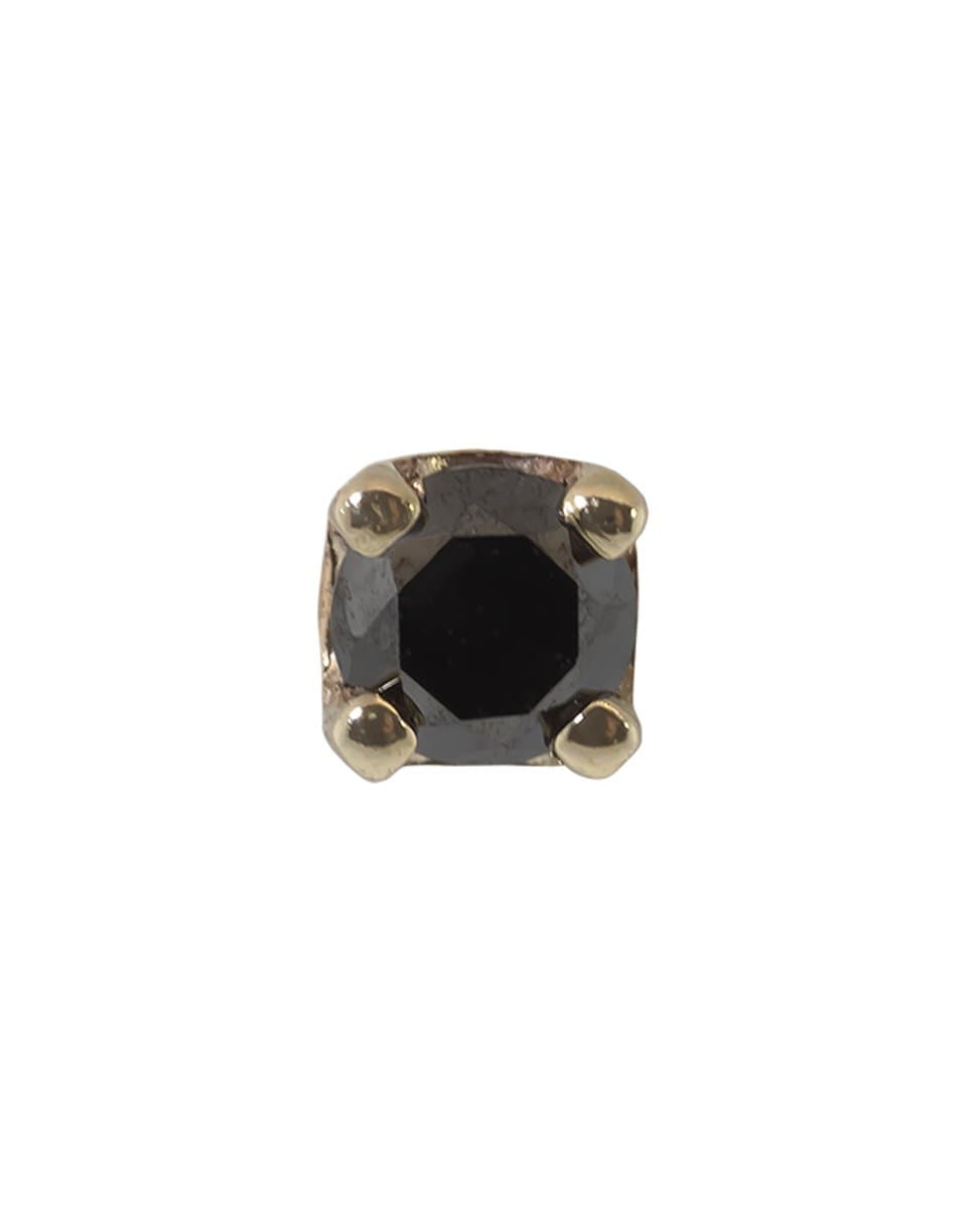 BVLA-2MM White Gold Black Diamond Stud-WHITE GOLD