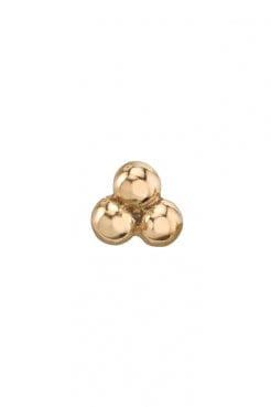 BVLA-Tri Bead Cluster Stud-ROSE GOLD