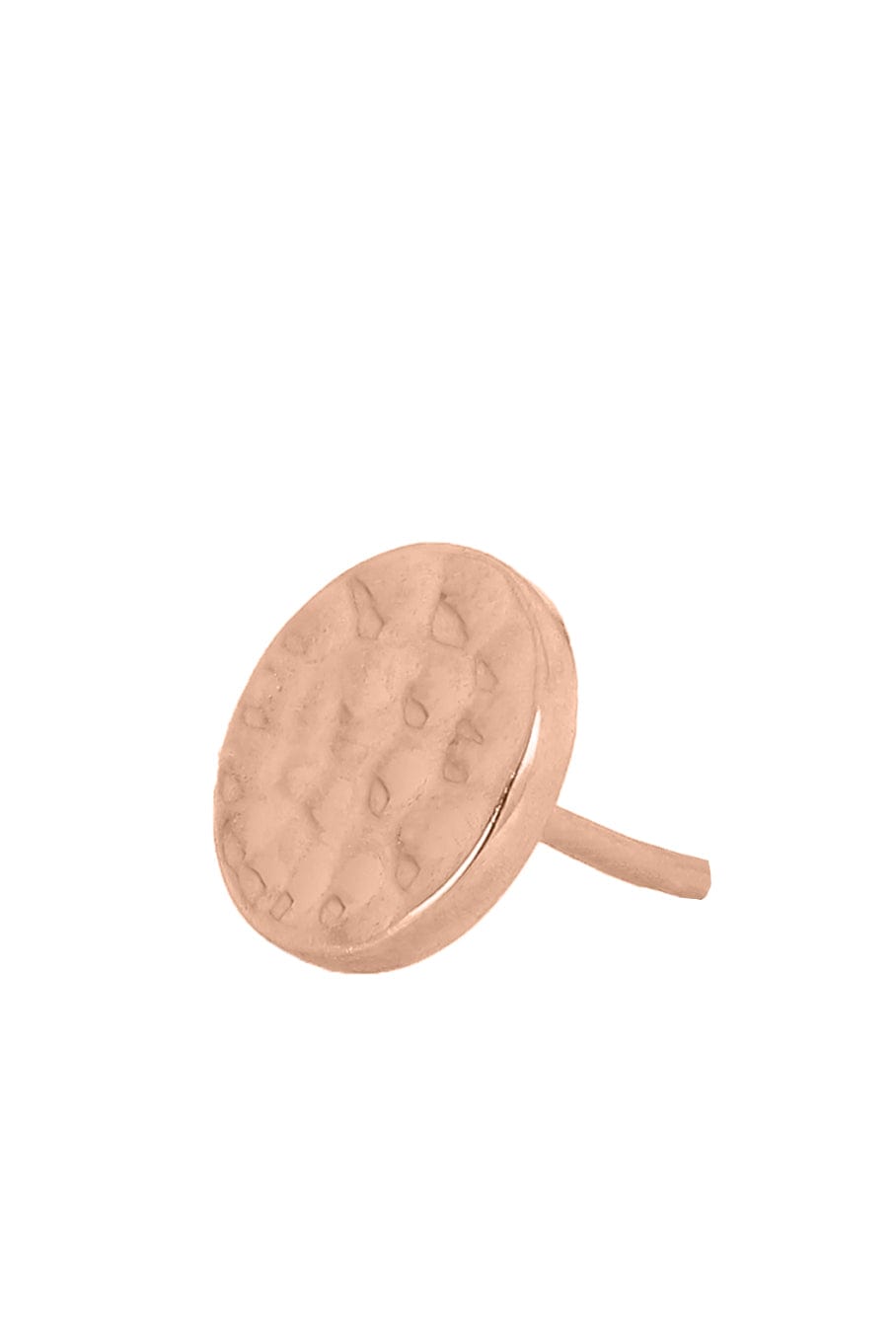BVLA-Hammered Pin Round Disc - 20G-ROSE GOLD