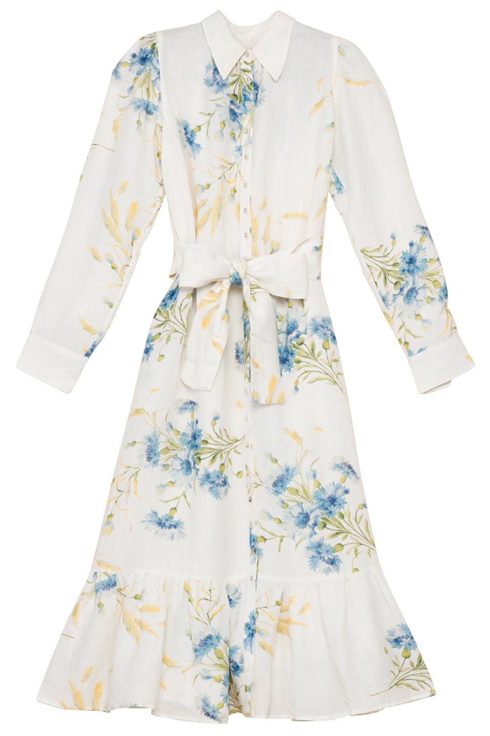 Floral Midi Shirt Dress – Marissa Collections