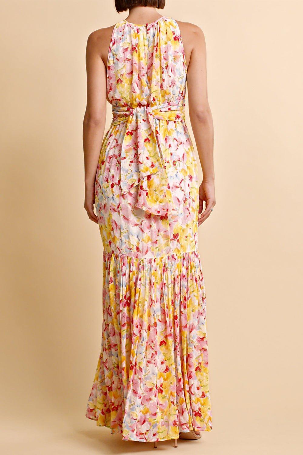 BYTIMO-Georgette Halterneck Dress-