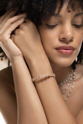 Diamond Rose Opera Bracelet-ROSE GOLD-M/L-JEWELRYFINE JEWELBRACELET O-COOMI