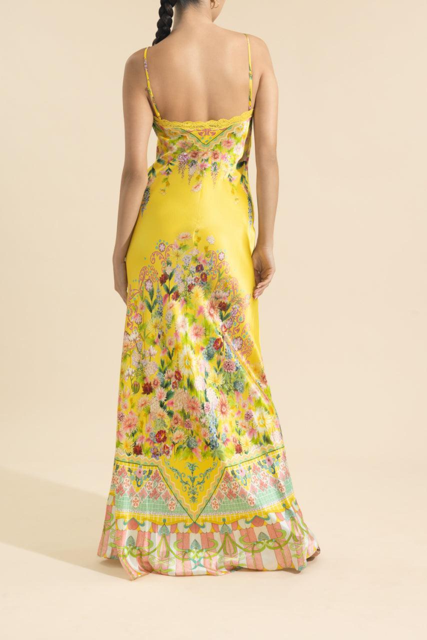 Strappy Bias Slip Dress-YELLOW-XS-CLOTHINGDRESSCASUAL-CAMILLA