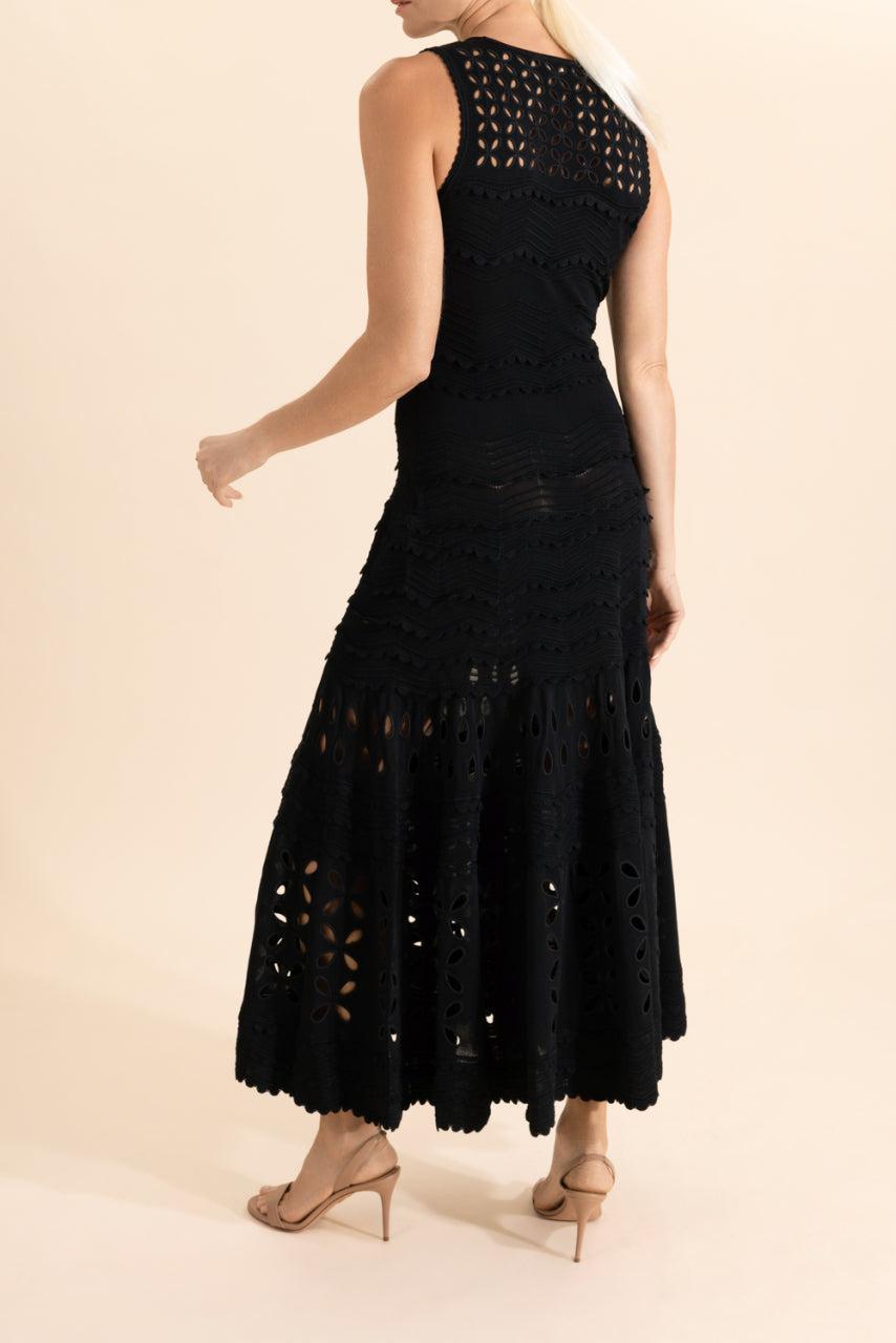 Lakshmi Knit Dress-BLACK-P-CLOTHINGDRESSCASUAL-ULLA JOHNSON