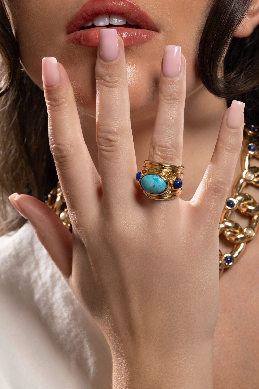 Amazonite Malachite Simone Ring-GRN/BLU-6-JEWELRYBOUTIQUERING-GAS BIJOUX