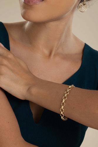 Python Link Bracelet-YELLOW GOLD-7-JEWELRYFINE JEWELBRACELET O-CADAR