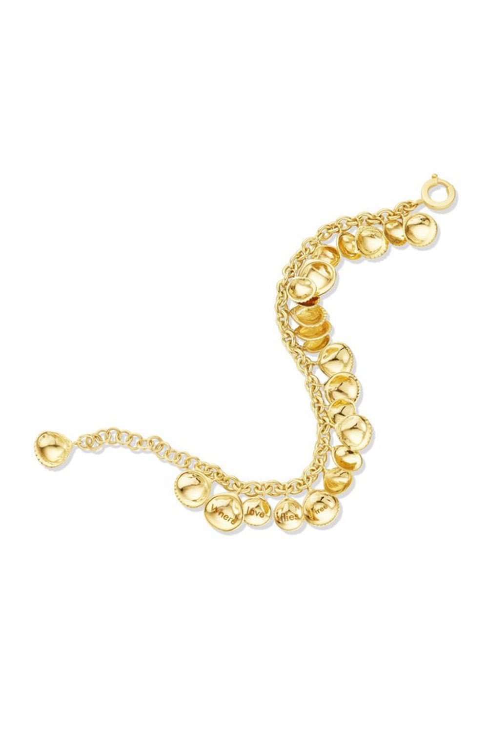 CADAR-Shell Charm Bracelet-YELLOW GOLD