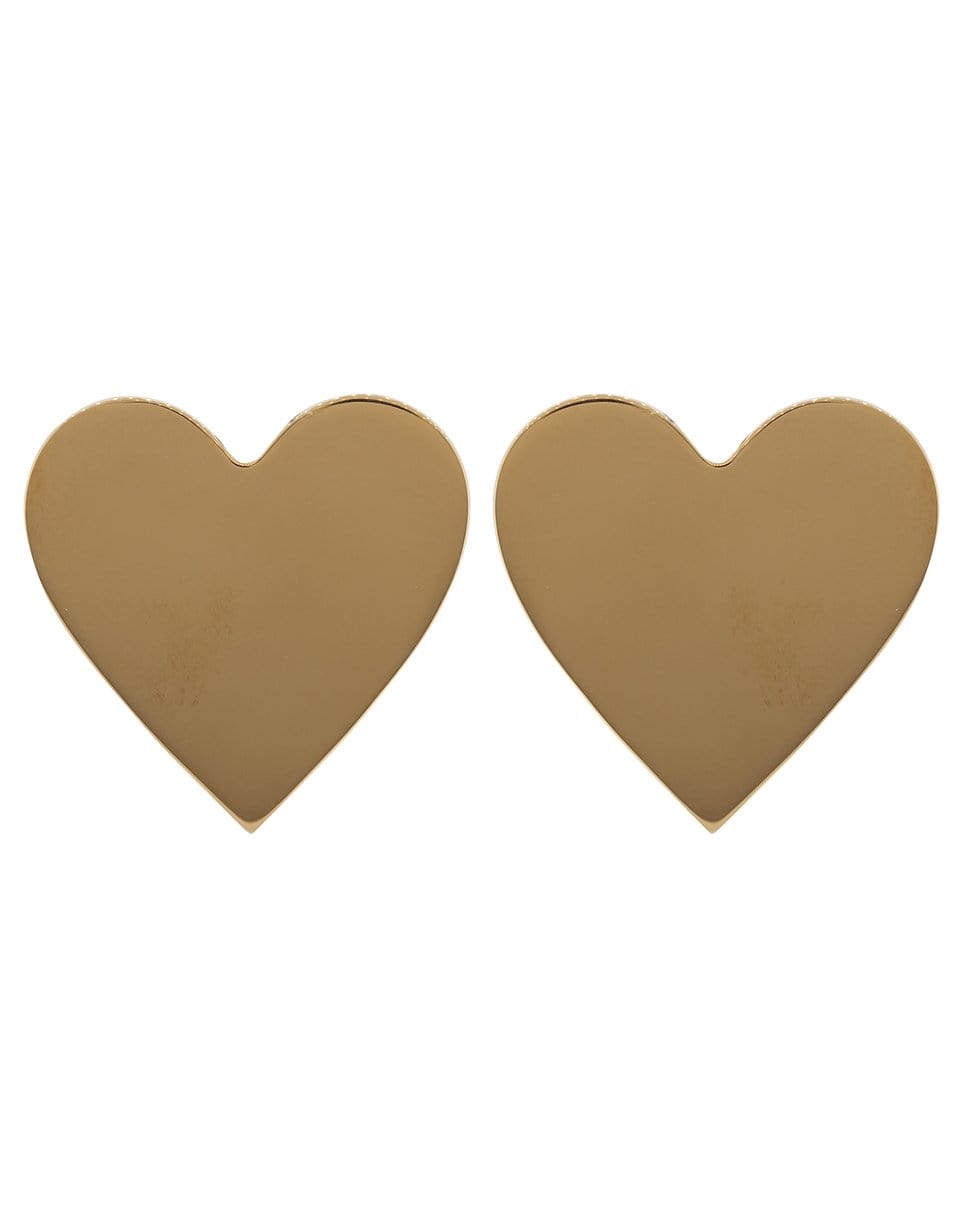CADAR-Large Heart Studs-ROSE GOLD