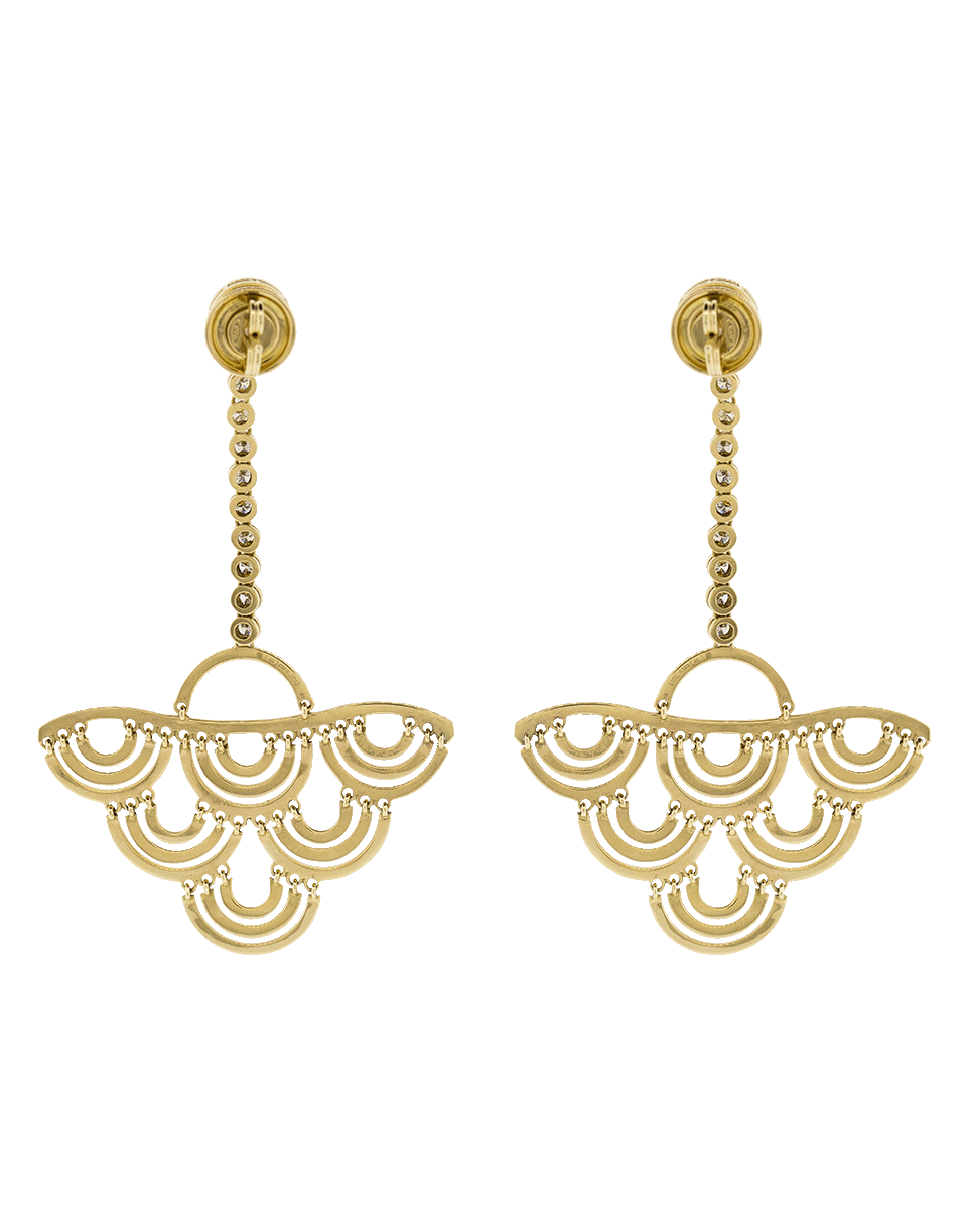 CADAR-Duet Diamond Earrings-YELLOW GOLD