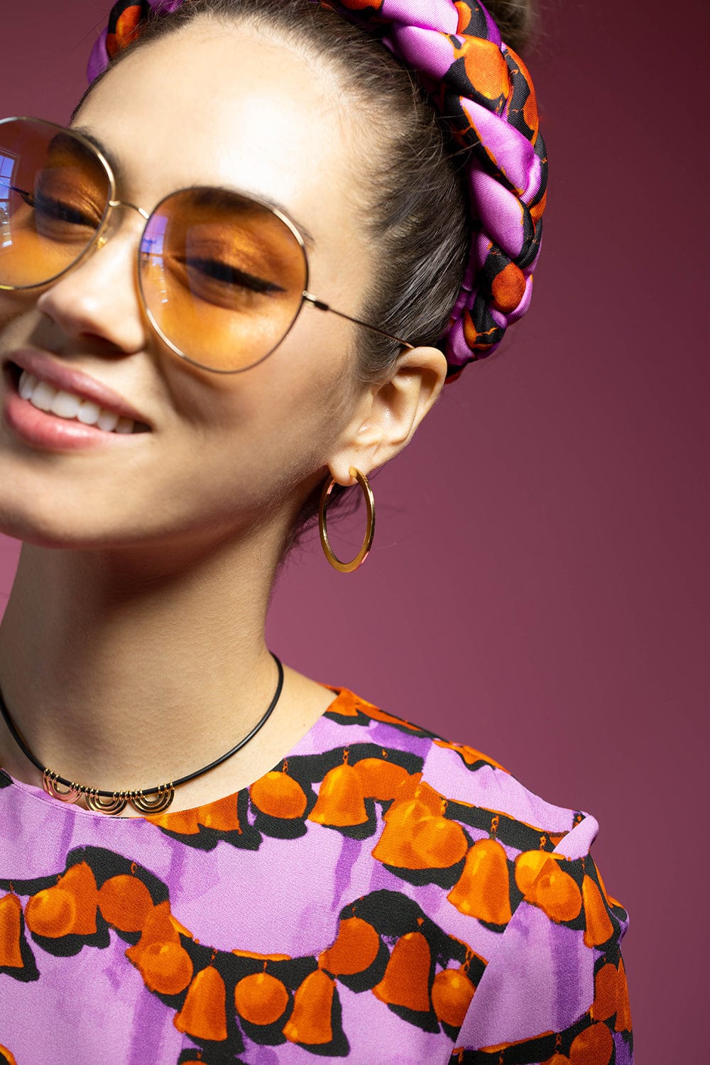 CADAR-Large Plain Hoops-YELLOW GOLD