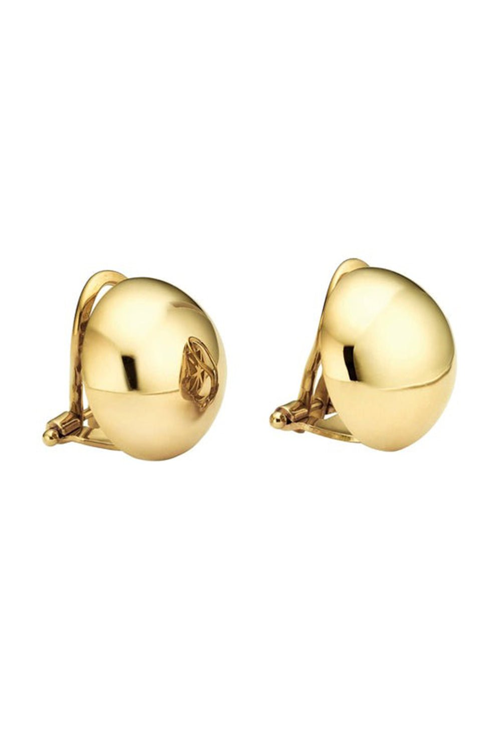 CADAR-Large Psyche Stud Earrings-YELLOW GOLD
