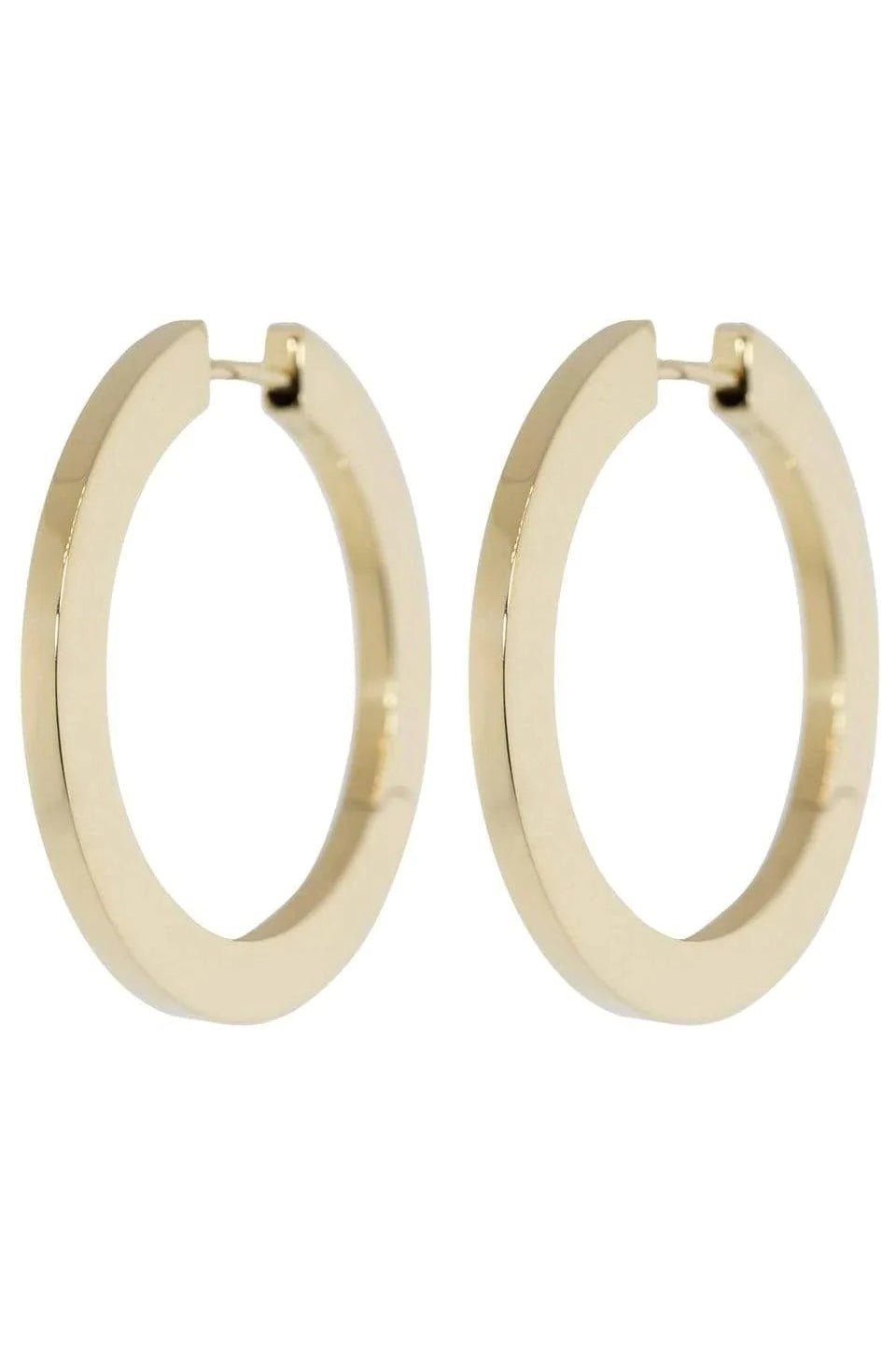 CADAR-Medium Plain Hoops-YELLOW GOLD