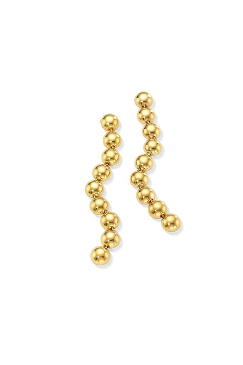 CADAR-Medium Psyche Drop Earrings-YELLOW GOLD