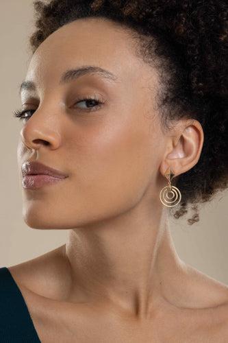 Python Drop Short Earrings-YELLOW GOLD-JEWELRYFINE JEWELEARRING-CADAR