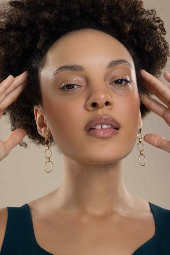 Python Long Drop Earrings-YELLOW GOLD-JEWELRYFINE JEWELEARRING-CADAR