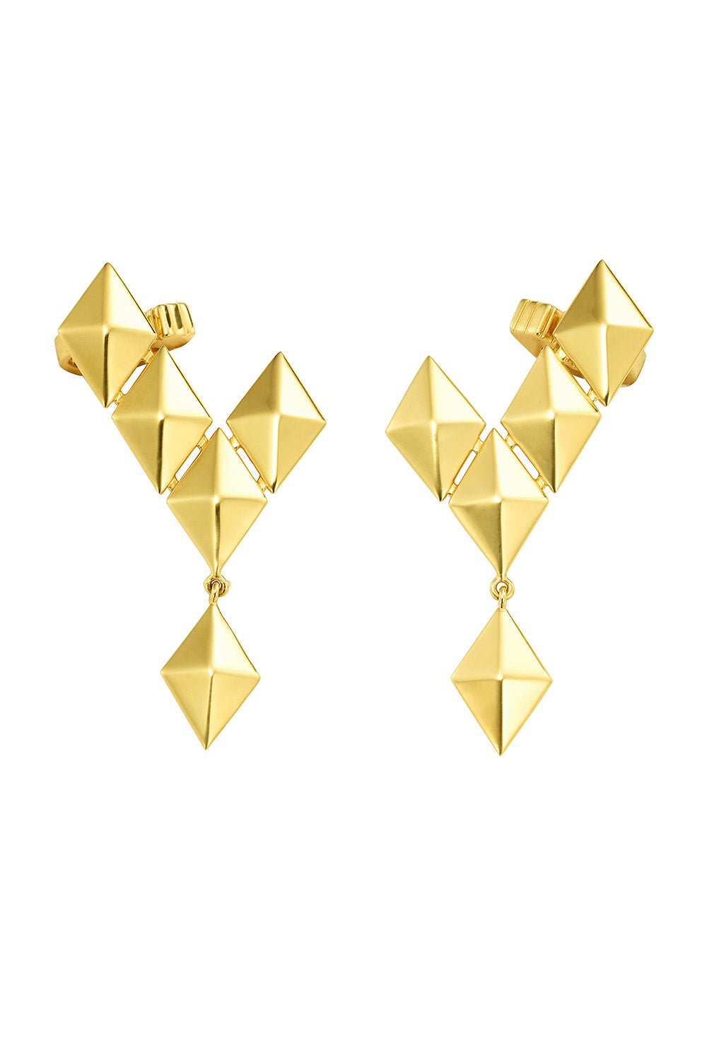 CADAR-Small Python Ear Climbers-YELLOW GOLD