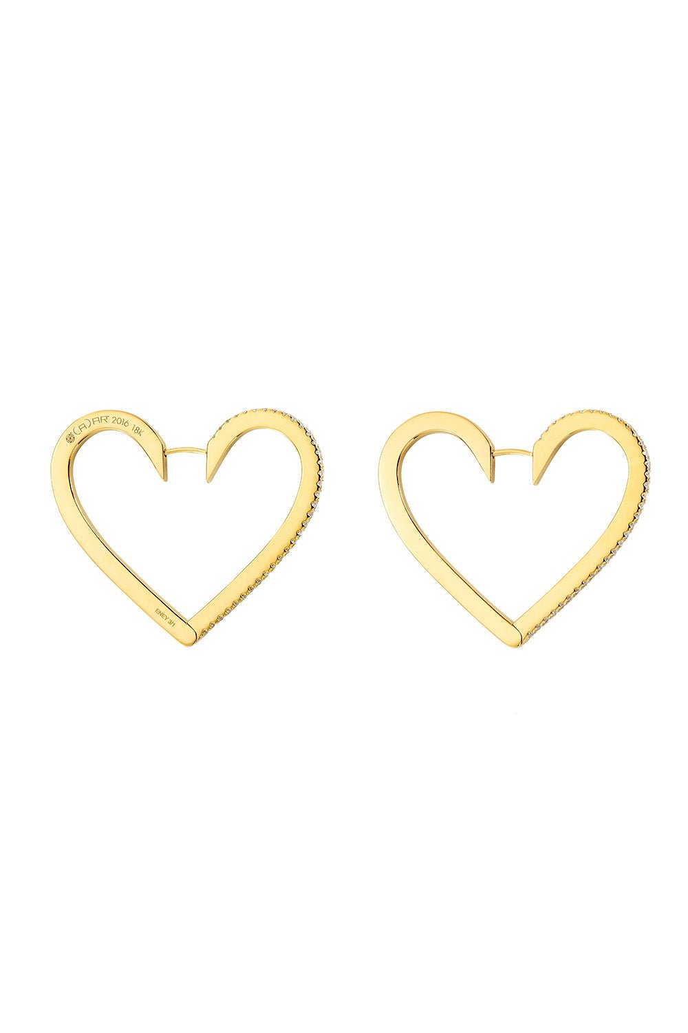 CADAR-Large Endless Hoop Earrings-YELLOW GOLD